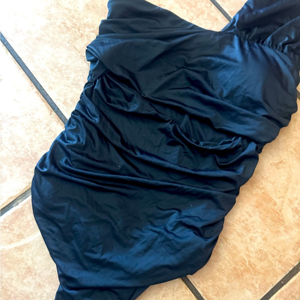Kittenish Black One Piece Swimsuit.